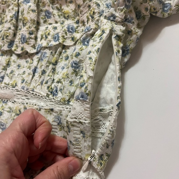 Loveshackfancy Stassie Dress White Garden Stream Size 2 - Picture 10 of 11